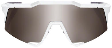 100% Speedcraft Sunglasses - Matte White, HiPER Silver Mirror Lens alternate image 1