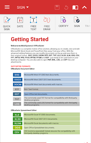 OfficeSuite + PDF Editor v9.1.9705 Apk [Premium] – Android 