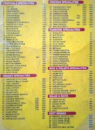 Angrezee Choupal menu 2