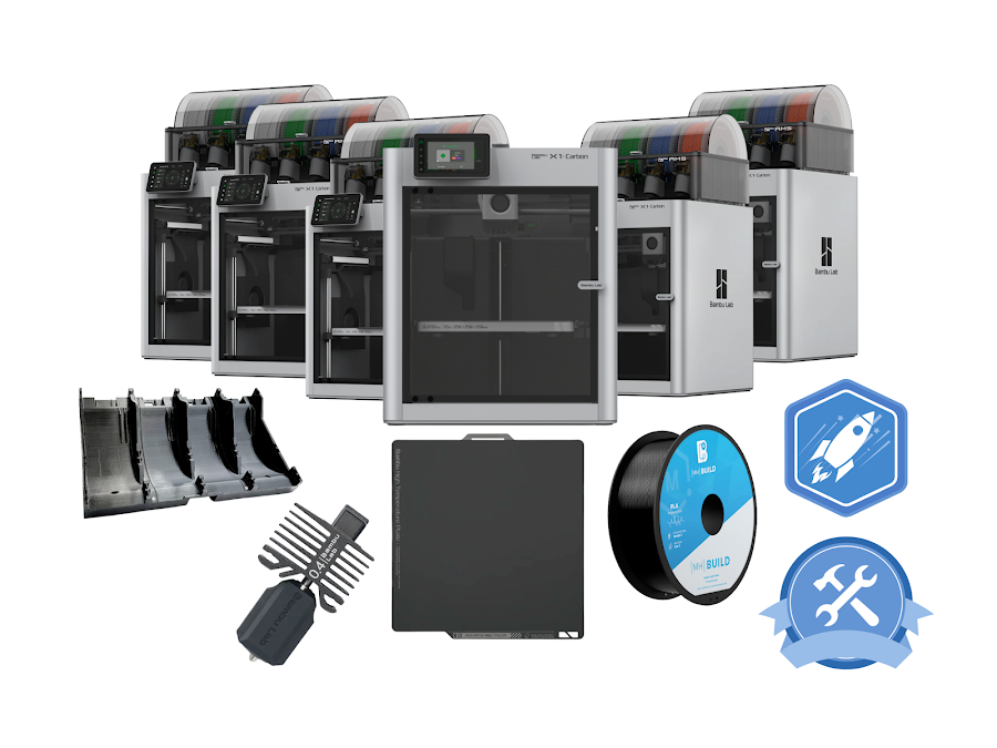 Bambu Lab X1C Printfarm Bundle - 6 Printers