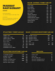 Madhav Restaurant menu 1