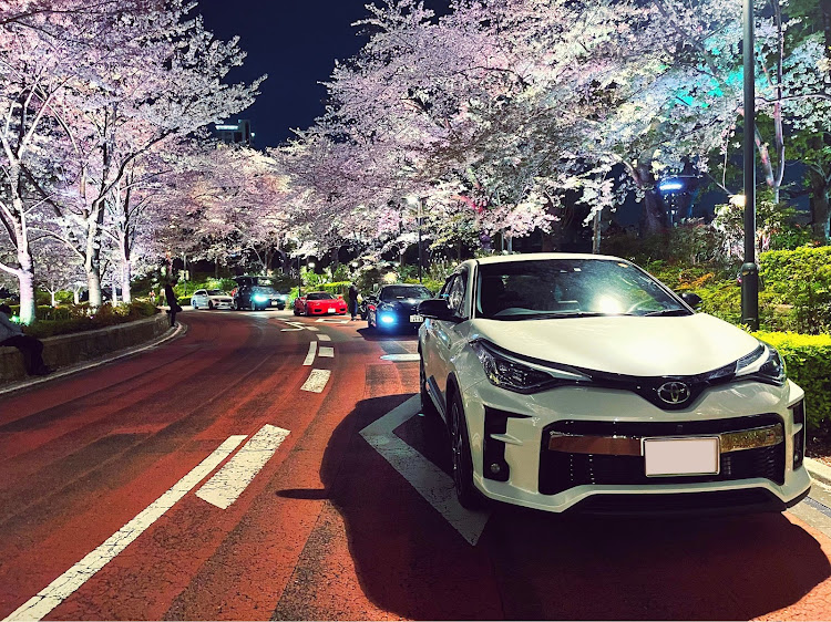 C-HRの東京ミッドタウン・C-HR GR・夜桜コラボ・ドライブに関するカスタム事例の投稿画像2枚目