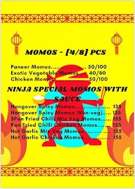 Ninja Momos menu 1