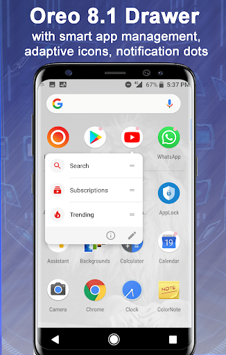 Screenshot Launcher Oreo 8.1