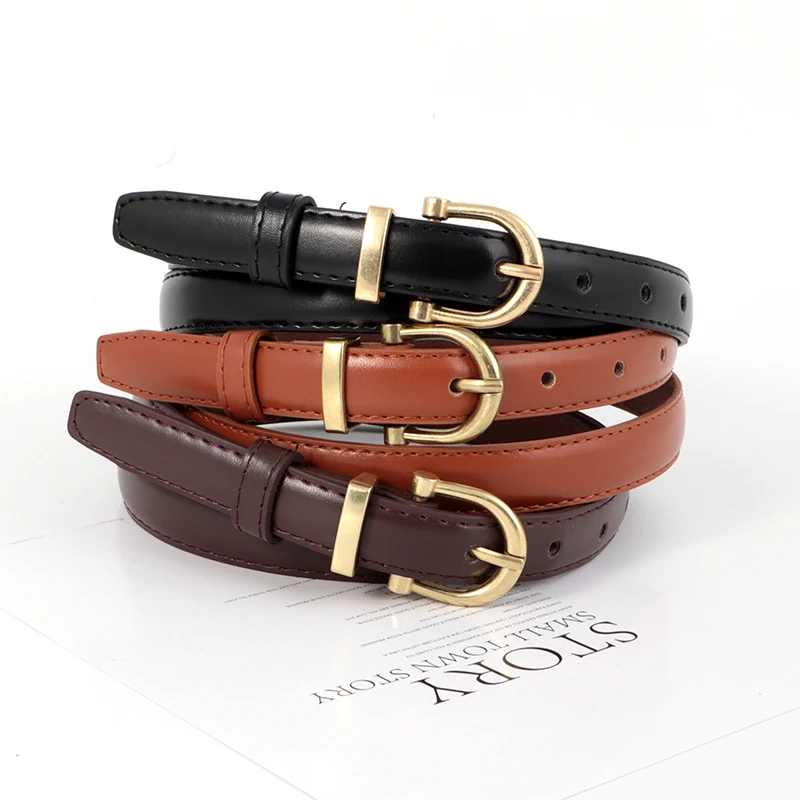 Retro modieuze, veelzijdige, decoratieve dunne riem. Een perfect accessoire voor elke outfit, benadrukt de taille en voegt charme toe.