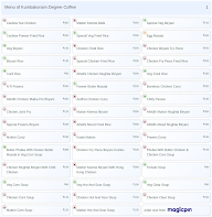 Kumbakonam Degree Coffee menu 1