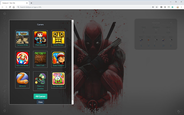 Deadpool New Tab