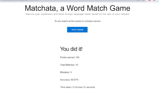 Matchata - Match Word Pairs