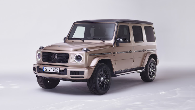 The limited-edition G-Class is coloured a unique rosewood grey magno. Picture: SUPPLIED