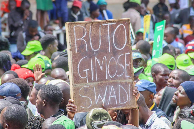 UDA supporters in Hamisi subcounty