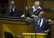DA Parliamentary leader Mmusi Maimane during the debate on his State of the Nation Address on February 17, 2015 in Parliament in Cape Town, South Africa.