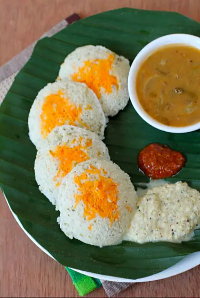 Healthy Carrots Idli 4ps