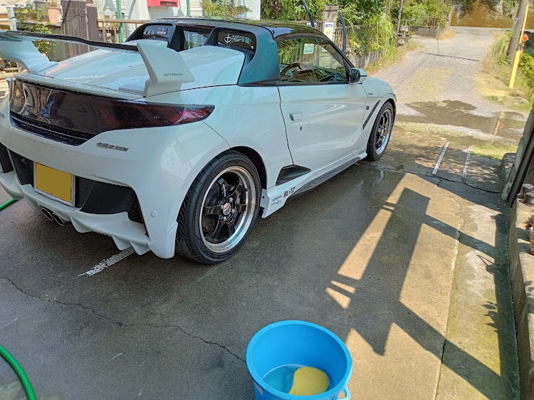 S660のランチは「波なれ」・S660の洗車😓・めっちゃ暑かった😨に関するカスタム事例の投稿画像4枚目