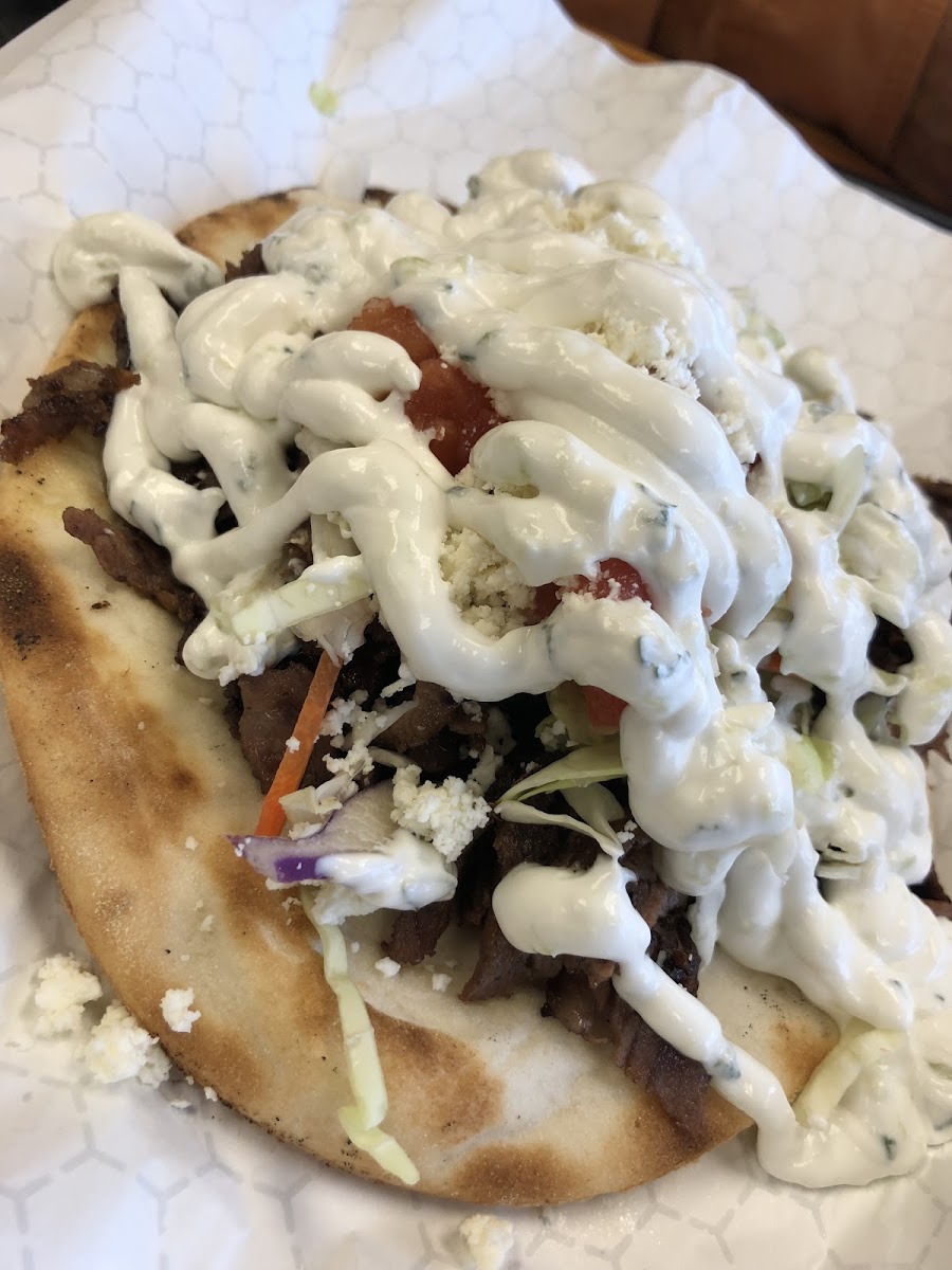 The beef n’ lamb gf pita