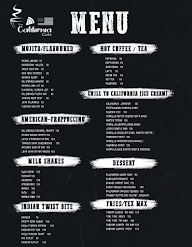 The California Cafe menu 1