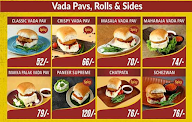 The Vada Pav Store menu 2