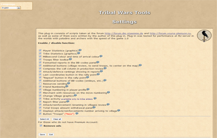 Tribal Wars Tools v 8.18 Preview image 0