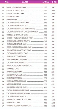 Splendid Cakes And More menu 7