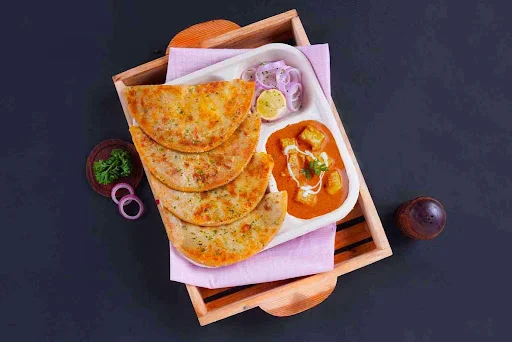 Paneer Makhmali & Aloo Paratha Lunchbox