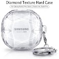 Vỏ Bảo Vệ Hộp Sạc Tai Nghe Samsung Galaxy Buds2 Pro Buds Pro Buds 2 Cứng Trong Suốt Đính Kim Cương Kèm Móc Khóa