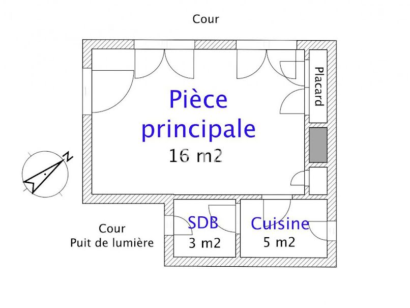 Vente appartement 1 pièce 24 m² à Paris 6ème (75006), 350 000 €
