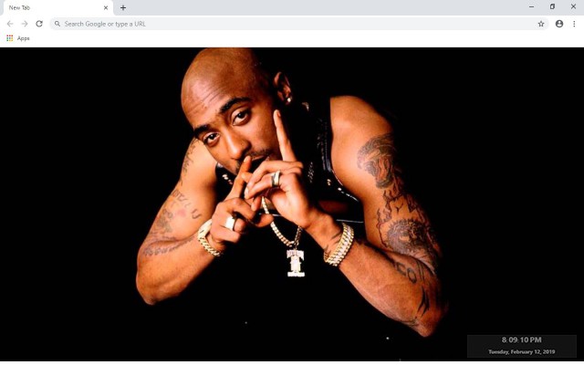 2Pac New Tab & Wallpapers Collection