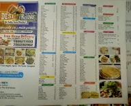 Desi Firang menu 2