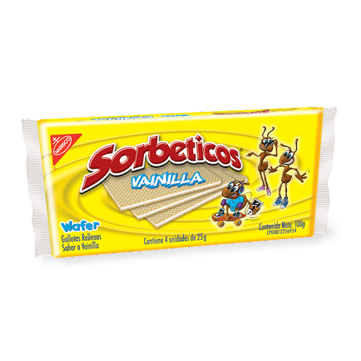 Galletas Sorbeticos Vainilla 100Gr  
