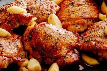 Awesome Baked Garlic & Chicken