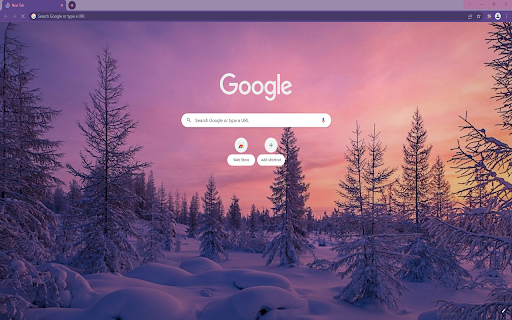 Wintry Sunrise HD Theme