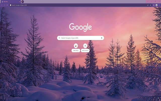 Wintry Sunrise HD Theme chrome extension