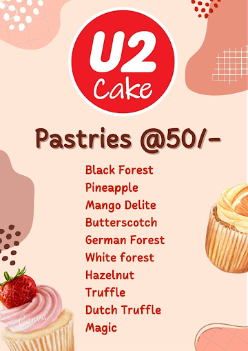 U2 Cake menu 