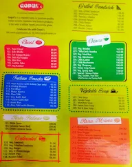 Gopal Sweets menu 3