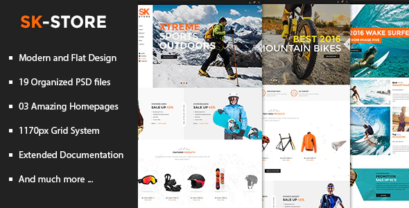 Sport magento theme SK store