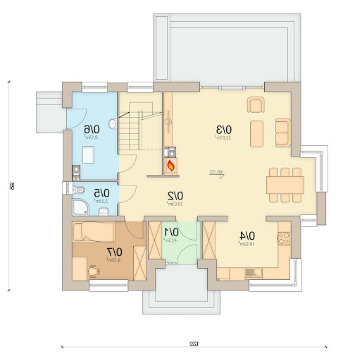 Tofi 4 modern - Rzut parteru