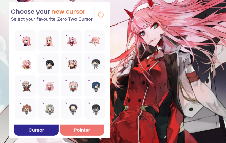 Zero Two Anime Cursor Preview image 0