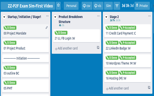 PM tools] PM for Trello Chrome extension - running a PRINCE2® sample project  in Trello 