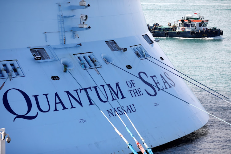 Royal Caribbean's Quantum of the Seas cruise ship docks at Marina Bay Cruise Center after a passenger tested positive for coronavirus disease (Covid-19) during a cruise to nowhere, in Singapore, December 9, 2020.