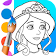 Princess Coloring Pages icon