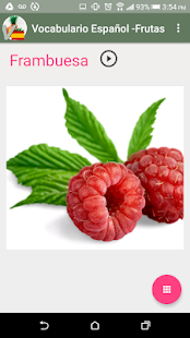 Spanish vocabulary - fruits - náhled
