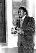 Steve Biko outside the King William's Town magistrate's court in July 1977, two months before he was killed. /  Daily Dispatch