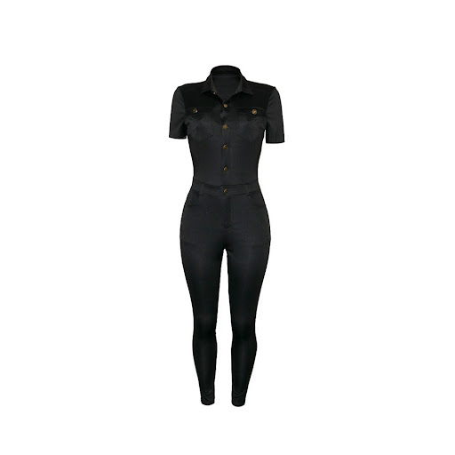 Title 17, Womens Fashion Casual Solid Color Polo Collar ...