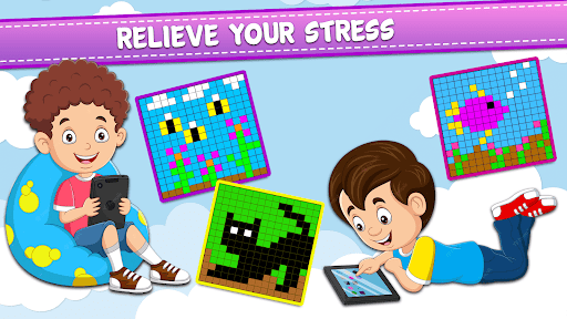 Screenshot Pixel Art Coloring Games