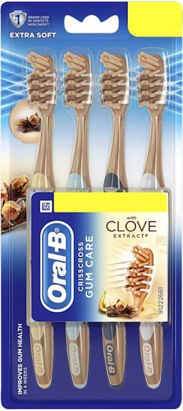 Oral-B Oral B Criss Cross Toothbrush With Clove - 4 pics