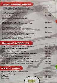 Sushiholic menu 2