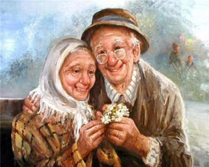 5D Diamond Painting Koppel Portret Borduren Kruissteek. Creëer een ontspannend en persoonlijk kunstwerk met deze complete set.