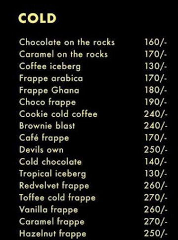 Morya Thick Shake & Cold Coffee Center menu 
