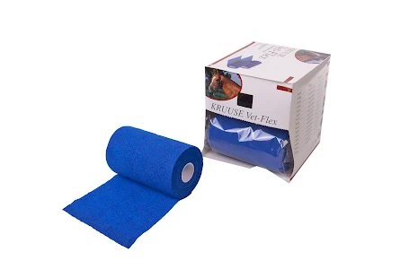 KRUUSE Vet-Flex, bl, 15 cm x 15 m, 4 st