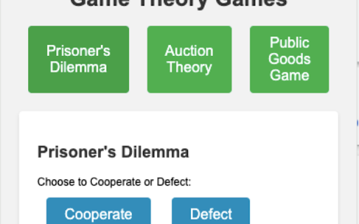 Game Theory Games Preview 4