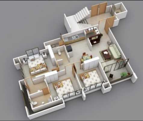 Screenshot 3D House Plans Wallpaper